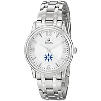 Men's Bulova  Silver Moravian Greyhounds Stainless Steel Quartz Watch