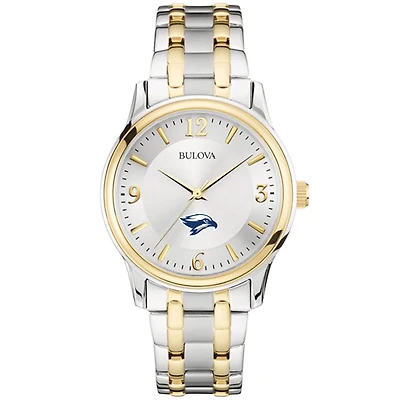 Men's Bulova Silver/Gold Broward Seahawks Two-Tone Stainless Steel Watch
