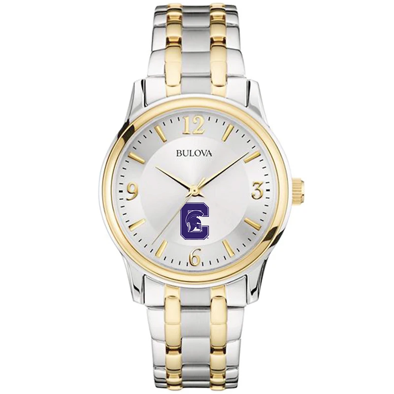 Men's Bulova  Silver/Gold Capital University Comets Two-Tone Stainless Steel Watch