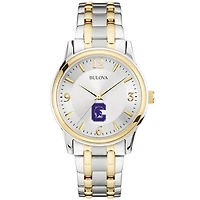 Men's Bulova  Silver/Gold Capital University Comets Two-Tone Stainless Steel Watch
