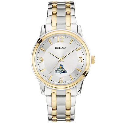 Men's Bulova  Silver/Gold Carleton Knights Two-Tone Stainless Steel Watch