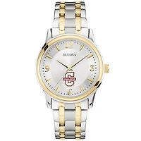 Men's Bulova  Silver/Gold Charleston Cougars Two-Tone Stainless Steel Watch