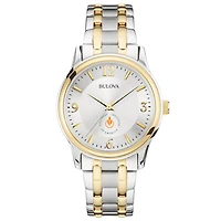 Men's Bulova  Silver/Gold Culinary Institute of America Steels Two-Tone Stainless Steel Watch