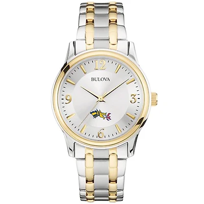 Men's Bulova  Silver/Gold Drexel Dragons Two-Tone Stainless Steel Watch