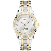 Men's Bulova  Silver/Gold Drexel Dragons Two-Tone Stainless Steel Watch