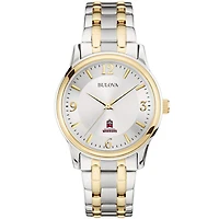 Men's Bulova  Silver/Gold East Stroudsburg Warriors Two-Tone Stainless Steel Watch