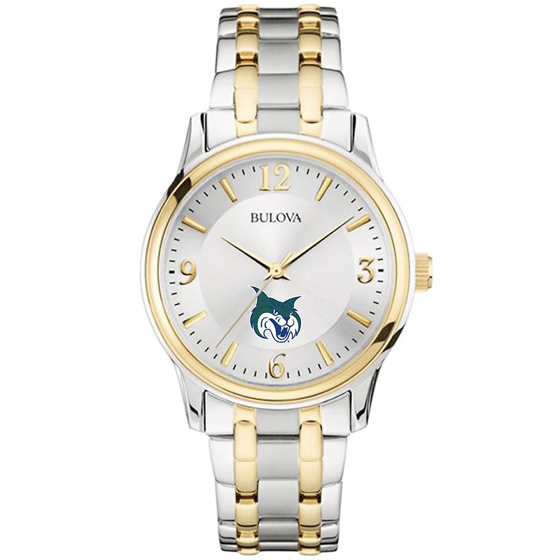Men's Bulova Silver/Gold Georgia College Bobcats Two-Tone Stainless Steel Watch