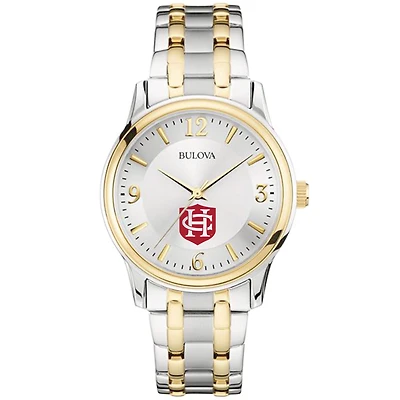 Men's Bulova Silver/Gold Hanover Panthers Two-Tone Stainless Steel Watch