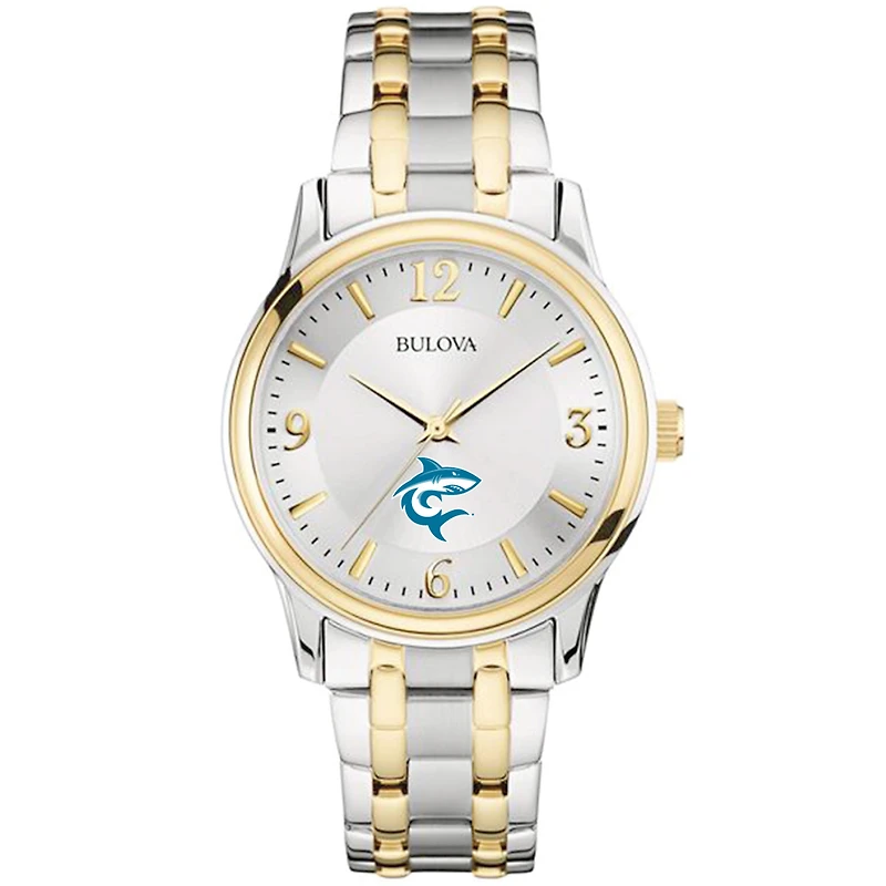 Men's Bulova  Silver/Gold Hawaii Pacific Sharks Two-Tone Stainless Steel Watch