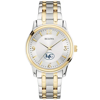 Men's Bulova  Silver/Gold Lebanon Valley College Two-Tone Stainless Steel Watch