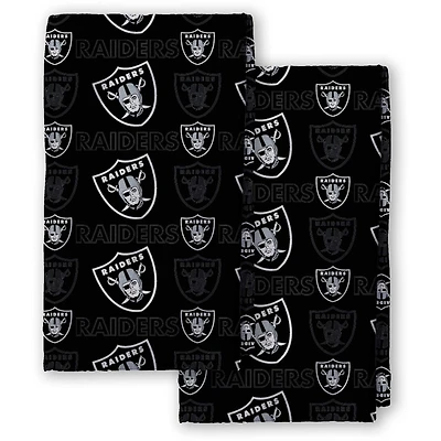 Pegasus Las Vegas Raiders 2-Pack Repeat Logo Dish Towel Set