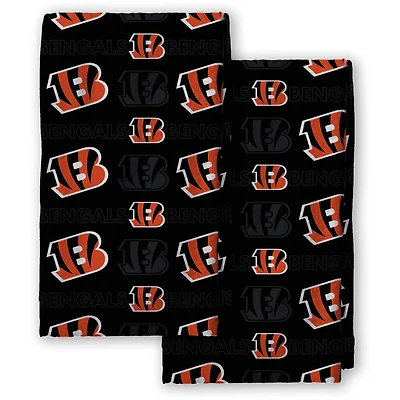 Pegasus Cincinnati Bengals 2-Pack Repeat Logo Dish Towel Set