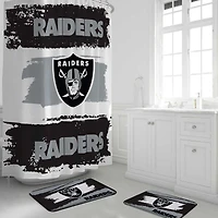 Pegasus Las Vegas Raiders Shower Curtain & Bath Mat Set