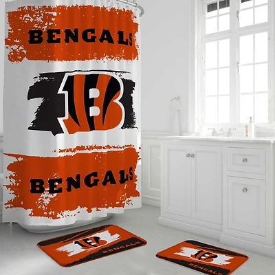 Pegasus Cincinnati Bengals Shower Curtain & Bath Mat Set