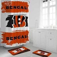 Pegasus Cincinnati Bengals Shower Curtain & Bath Mat Set
