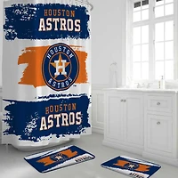 Pegasus Houston Astros Shower Curtain & Bath Mat Set