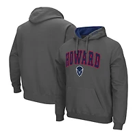 Men's Colosseum  Gray Howard Bison Arch & Logo Hoodie