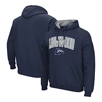 Men's Colosseum Navy Longwood Lancers Isle Pullover Hoodie