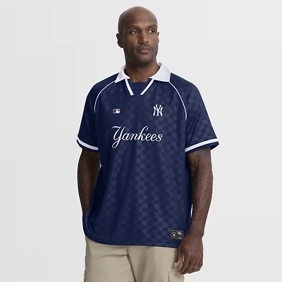 Men's Fanatics  Navy New York Yankees Homerun Raglan V-Neck Polo