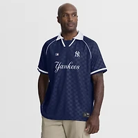 Men's Fanatics  Navy New York Yankees Homerun Raglan V-Neck Polo
