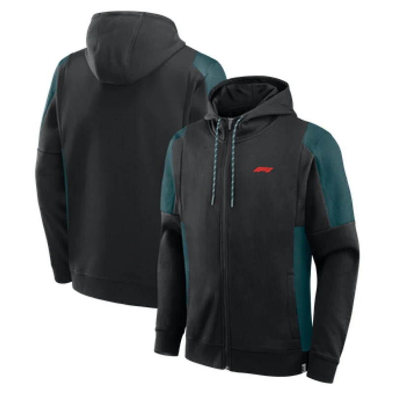 Men's Fanatics Black Formula 1 Classics Full-Zip Hoodie