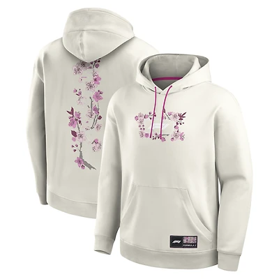 Men's Fanatics  Beige Formula 1 Cherry Bloom Fleece Hoodie