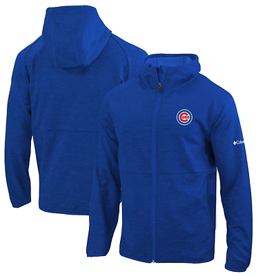 Men's Columbia  Royal Chicago Cubs Omni-Wick It's Time Full-Zip Jacket
