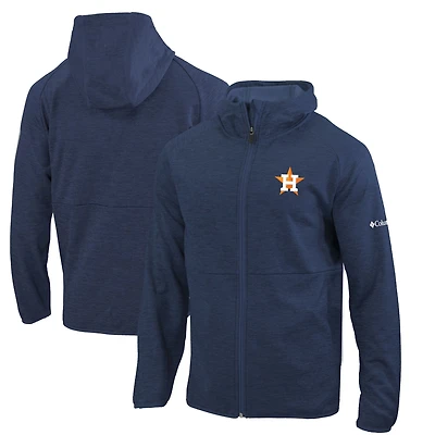 Men's Columbia  Navy Houston Astros Omni-Wick It's Time Full-Zip Jacket