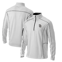 Men's Columbia  White San Diego Padres Omni-Wick Shotgun Quarter-Zip Pullover Top