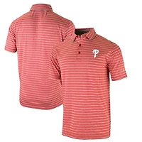 Men's Columbia  Red Philadelphia Phillies Omni-Wick Post Round Polo