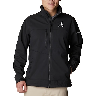 Men's Columbia  Black Atlanta Braves Ascender II Full-Zip Jacket