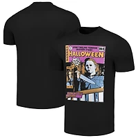 Men's Black Halloween  Graphic T-Shirt