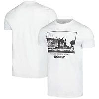 Men's White Rocky  Graphic T-Shirt