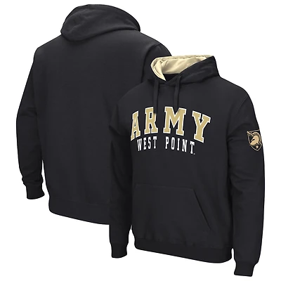 Men's Colosseum Black Army Black Knights Double Arch Pullover Hoodie
