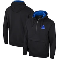 Men's Colosseum Black Kentucky Wildcats Half-Zip Hoodie
