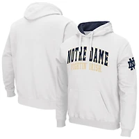 Men's Colosseum White Notre Dame Fighting Irish Double Arch Pullover Hoodie