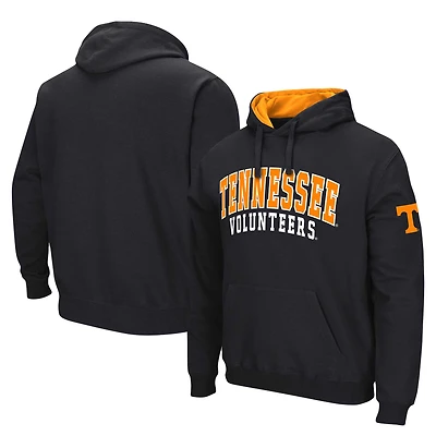 Men's Colosseum Black Tennessee Volunteers Double Arch Pullover Hoodie