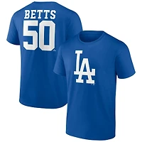 Men's Mookie Betts Royal Los Angeles Dodgers Player Icon Name & Number T-Shirt
