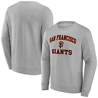 Men's Heather Gray San Francisco Giants Heart & Soul Pullover Sweatshirt