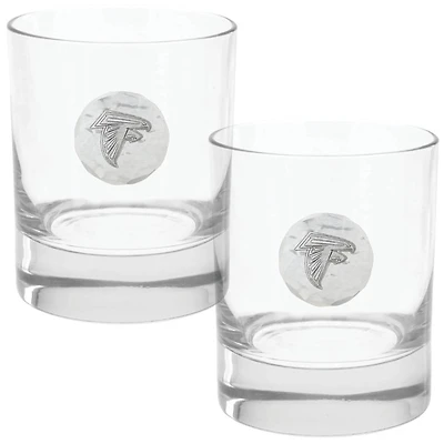 Atlanta Falcons Two-Piece 11oz. Rocks Glass Set