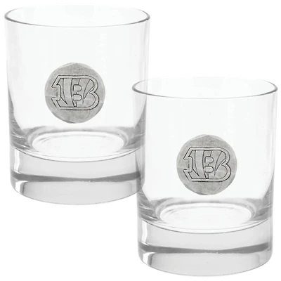 Cincinnati Bengals Two-Piece 11oz. Rocks Glass Set