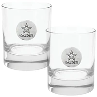 Dallas Cowboys Two-Piece 11oz. Rocks Glass Set