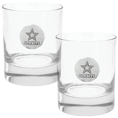 Dallas Cowboys Two-Piece 11oz. Rocks Glass Set