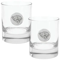 Jacksonville Jaguars Two-Piece 11oz. Rocks Glass Set