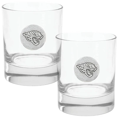 Jacksonville Jaguars Two-Piece 11oz. Rocks Glass Set