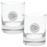 Kansas City Chiefs Two-Piece 11oz. Rocks Glass Set