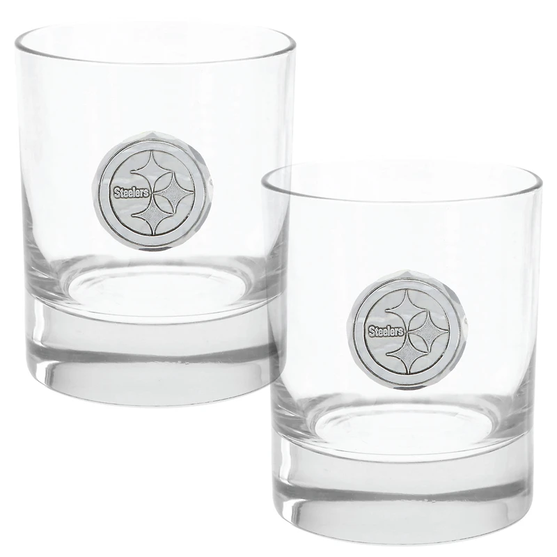 Pittsburgh Steelers Two-Piece 11oz. Rocks Glass Set