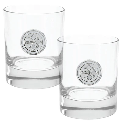 Pittsburgh Steelers Two-Piece 11oz. Rocks Glass Set