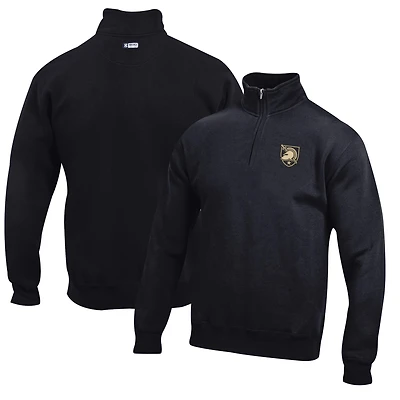 Men's Black Army Black Knights Big Cotton Quarter-Zip Pullover Sweatshirt