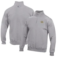 Men's Gray Marquette Golden Eagles Big Cotton Quarter-Zip Pullover Sweatshirt